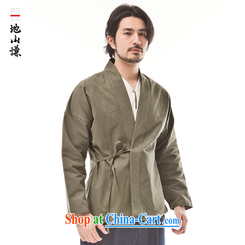 To him, Chinese style in a new, pure cotton innovation, served tea serving Chinese style meditation service T-shirt ethnic wind forces green movement (XXL), mountain-him, and, on-line shopping