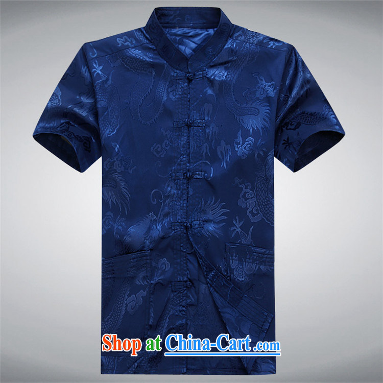 The Carolina boys, older men with short summer short-sleeved Tang loaded package of older persons leisure Chinese men's father in blue package XXXL pictures, price, brand platters! Elections are good character, the national distribution, so why buy now enjoy more preferential! Health