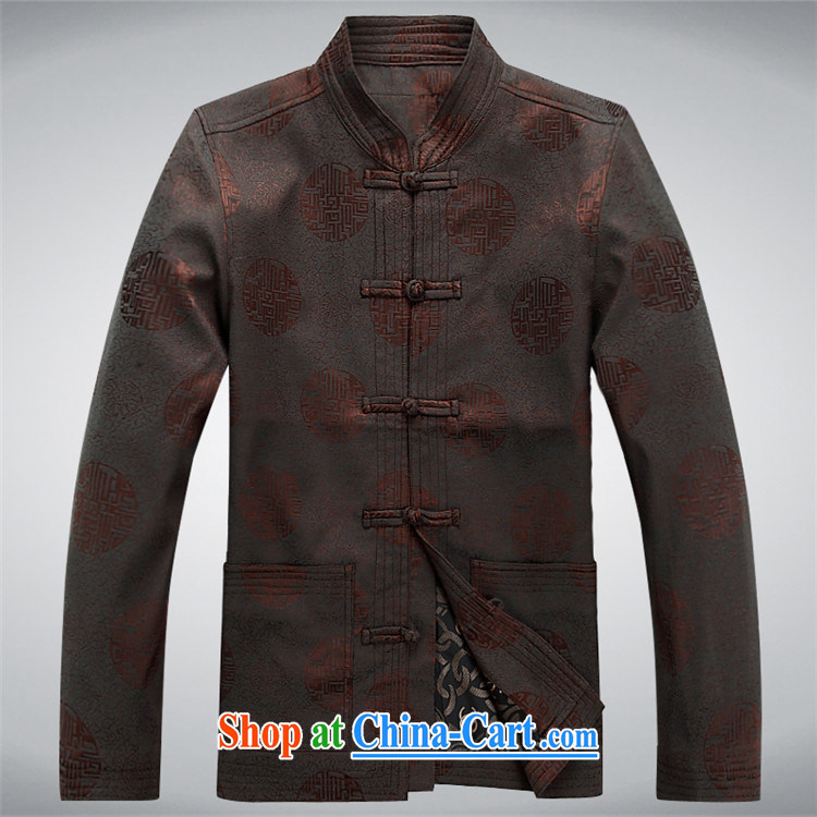 The elderly, fall clothes with men older people Chinese jacket jacket Chinese Disk Port, older Chinese men's long-sleeved brown XXXL pictures, price, brand platters! Elections are good character, the national distribution, so why buy now enjoy more preferential! Health