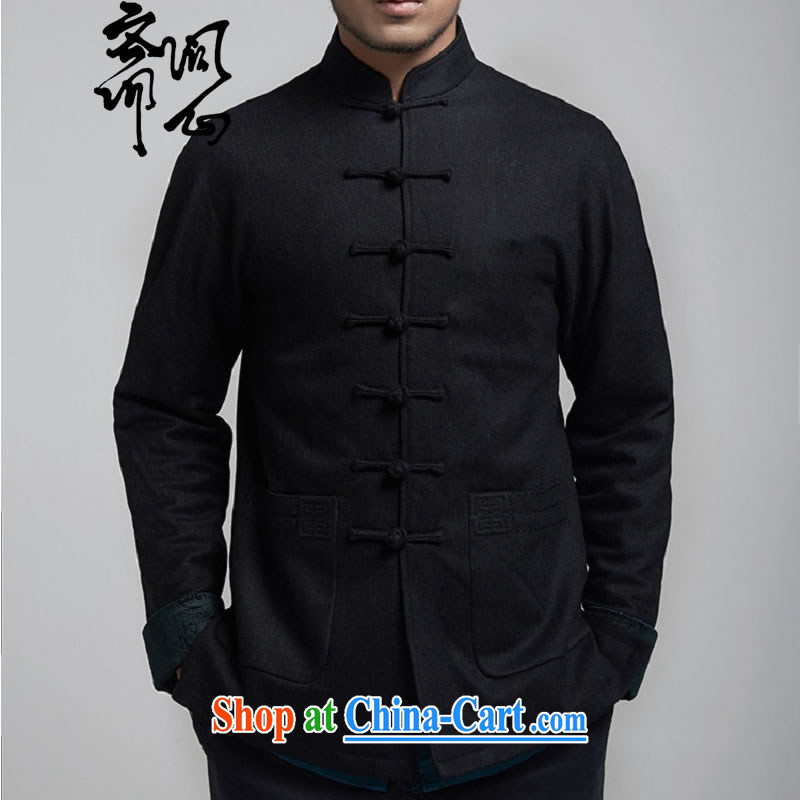 q heart Id al-Fitr electoral rewards as soon as possible and fall/winter men's new beauty Chinese jacket improved Tang with a shoulder design 1149 black XXXL 180/100, ask heart ID al-Fitr, shopping on the Internet