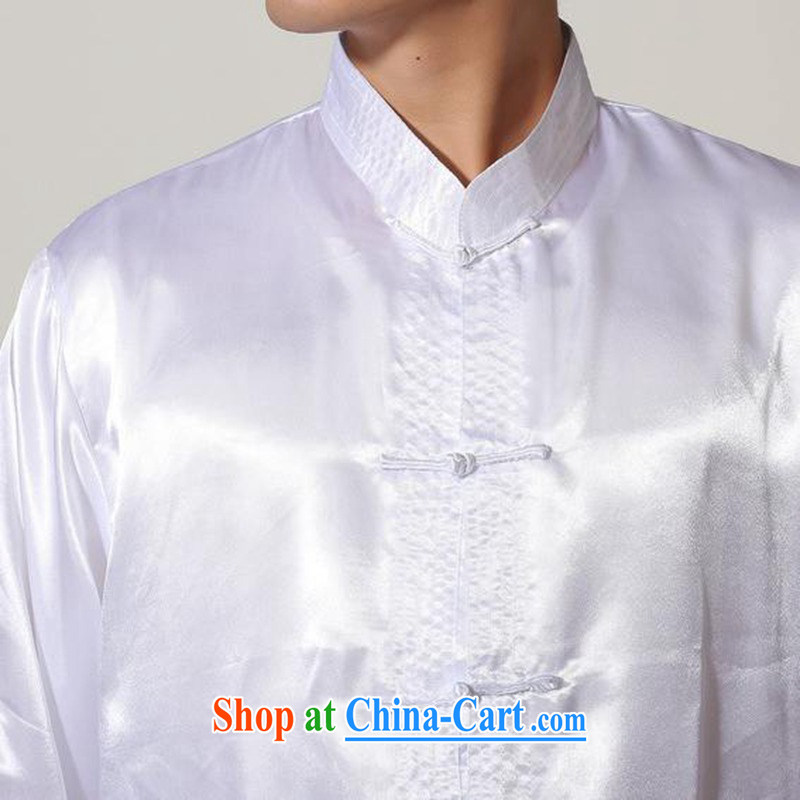 According to fuser and stylish new men's Chinese improved Chinese package kung fu shirts and clothing LGD/M #3013 white 2XL, according to gel, and, online shopping