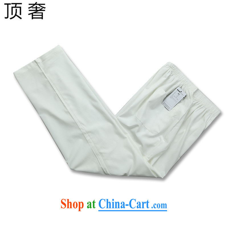 Top Luxury 2015 new middle-aged and older Chinese men and a short-sleeved shirt older persons older persons summer With Grandpa and Dad loaded T-shirt kit set white pants and clothing 190, the top luxury, shopping on the Internet