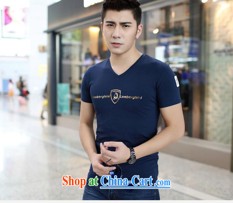 Health concerns women * Men's 2015 summer men's Youth T-shirt men's summer short-sleeved T-shirt and collar V cultivating solid shirt F 2698 royal blue 3 XL pictures, price, brand platters! Elections are good character, the national distribution, so why buy now enjoy more preferential! Health