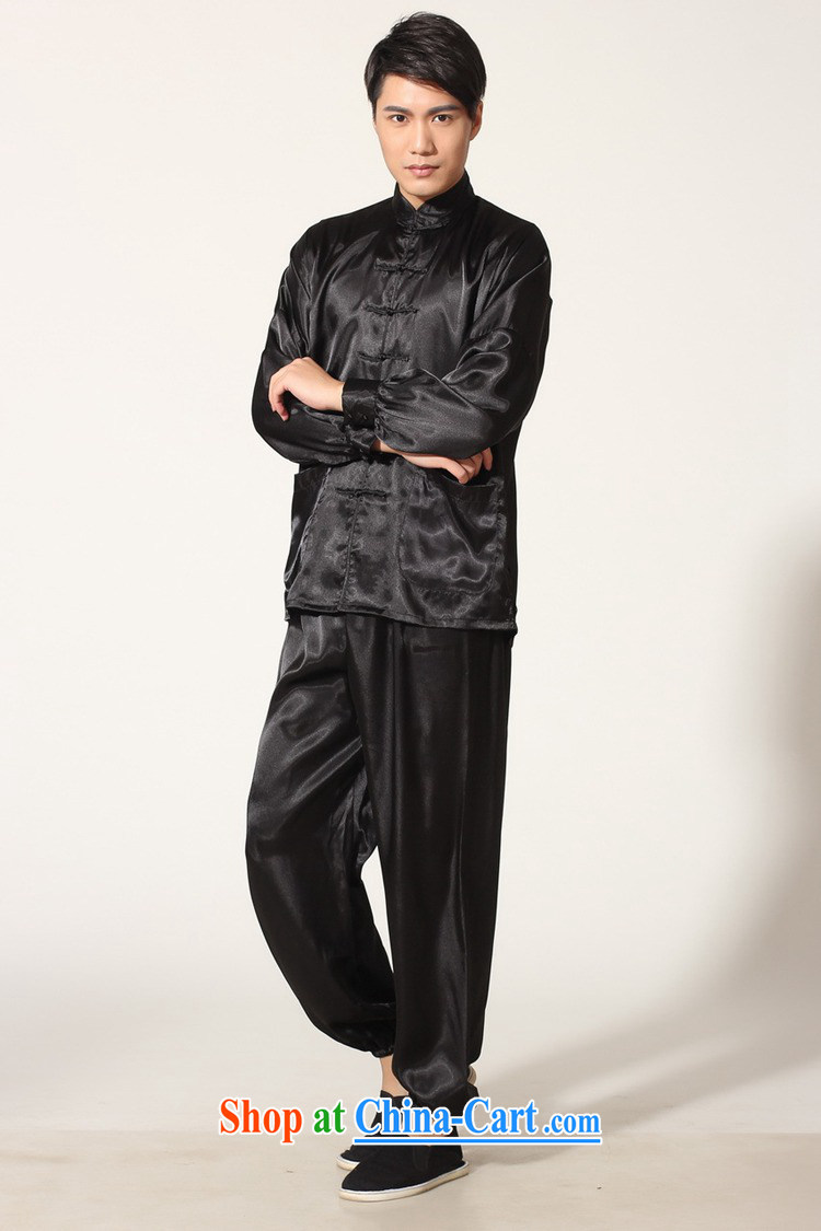 According to fuser stylish new middle-aged and older male Chinese clothing Chinese Kit kung fu T-shirt Tai Chi uniforms and clothing LGD/M 0048 # -D gold L pictures, price, brand platters! Elections are good character, the national distribution, so why buy now enjoy more preferential! Health