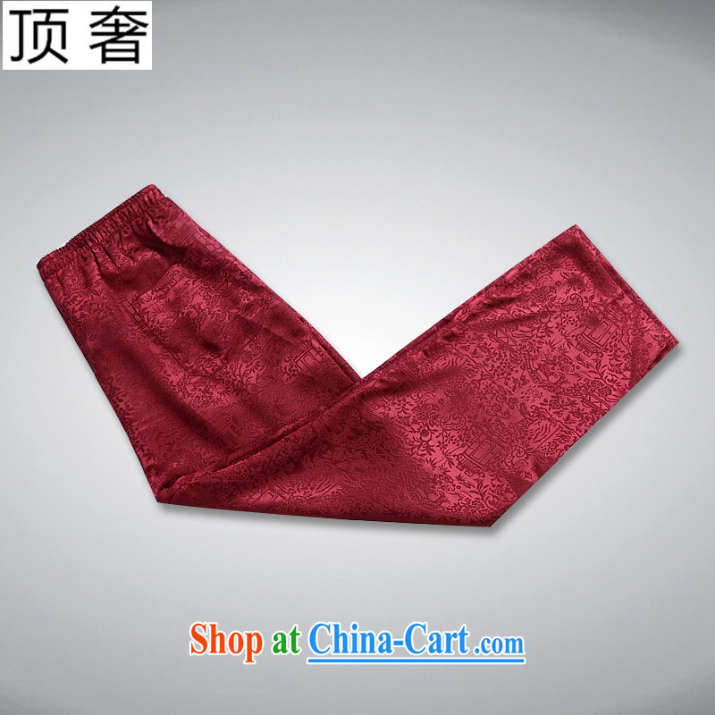 Top luxury Chinese men and 2015 new, Mr Ronald ARCULLI, older Chinese short-sleeved men and Chinese Han-loaded father morning exercise exercise clothing, for Chinese-tie shirt red package 190, the top luxury, shopping on the Internet