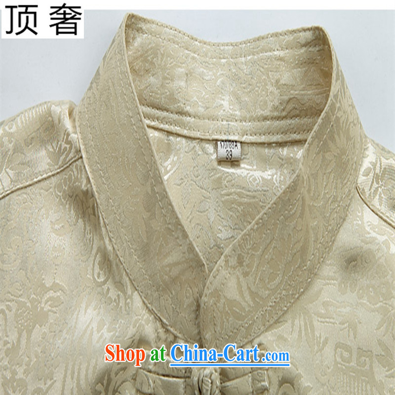 Top luxury Chinese men and 2015 new, Mr Ronald ARCULLI, older Chinese short-sleeved men and Chinese Han-loaded father morning exercise exercise clothing, for Chinese-tie shirt red package 190, the top luxury, shopping on the Internet