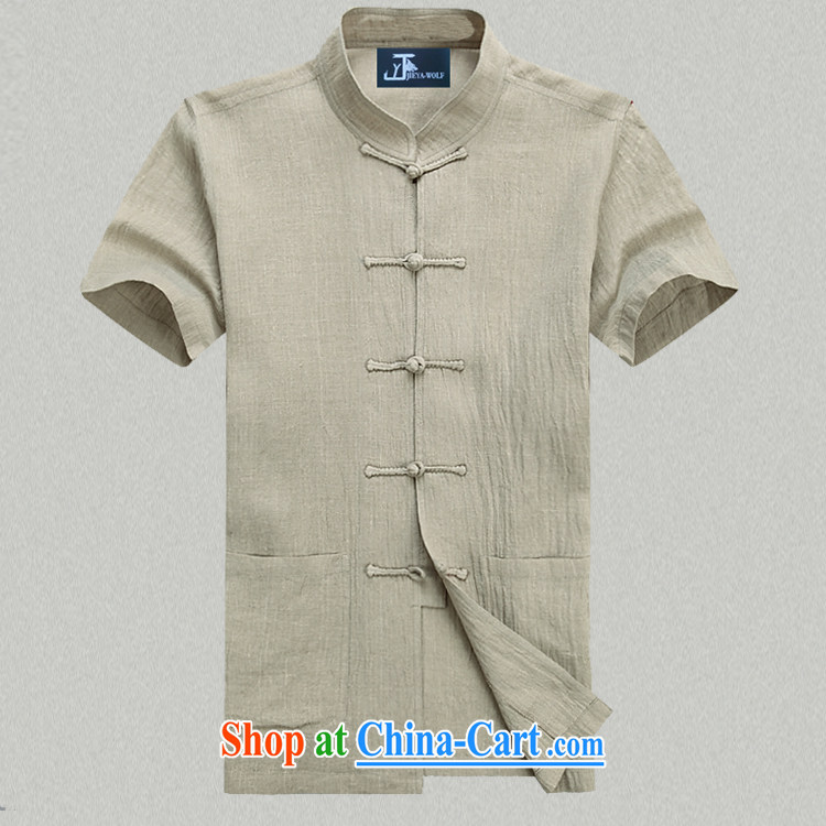 Jack And Jacob - Wolf JIEYA - WOLF Tang replacing kit men's short-sleeved summer advanced money-wrinkled linen solid color, men with short T-shirt with short sleeves card its A 190/XXXL pictures, price, brand platters! Elections are good character, the national distribution, so why buy now enjoy more preferential! Health