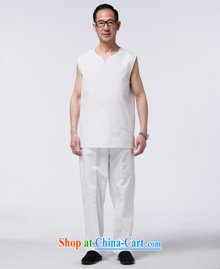 Hao, summer, older men Tang with white vest cotton muslin Khan elderly vest sleeveless shirts white 190 pictures, price, brand platters! Elections are good character, the national distribution, so why buy now enjoy more preferential! Health