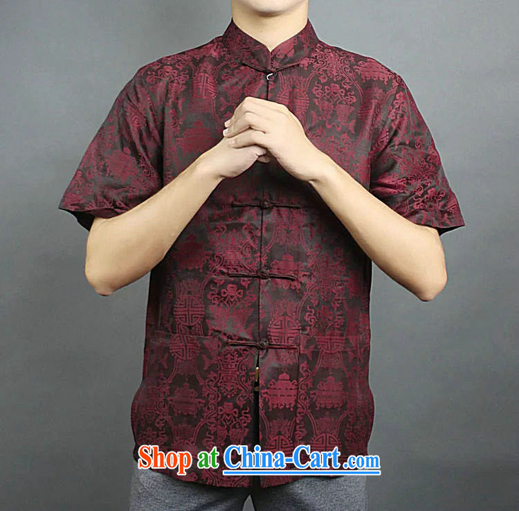 Federal Bob poetry short-sleeved Chinese men and 2015 summer New China wind sauna silk Chinese elderly in Hong Kong with his father by replacing high-end silk Tang red 190 pictures, price, brand platters! Elections are good character, the national distribution, so why buy now enjoy more preferential! Health