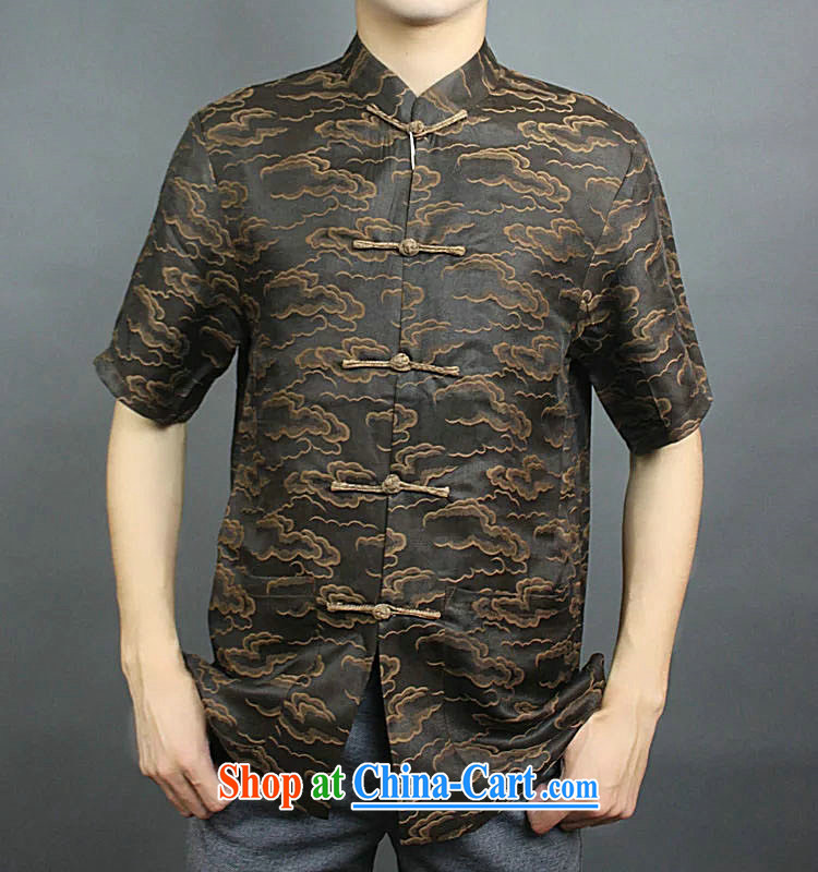 Federal Bob poetry short-sleeved Chinese men and 2015 summer New China wind sauna silk Chinese elderly in Hong Kong with his father by replacing high-end silk Chinese coffee 175 pictures, price, brand platters! Elections are good character, the national distribution, so why buy now enjoy more preferential! Health