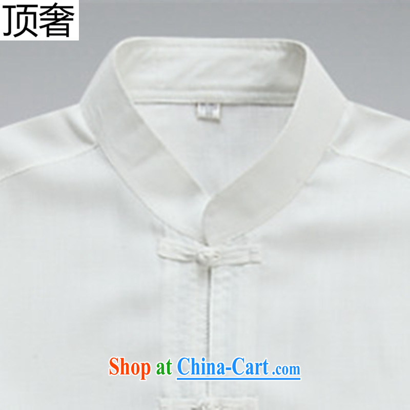 Top luxury Chinese men and elderly in short sleeve T-shirt with pants father with Chinese national summer Chinese Wind and Han-serving Nepal summer T-shirt pants and white package 190, the top luxury, shopping on the Internet