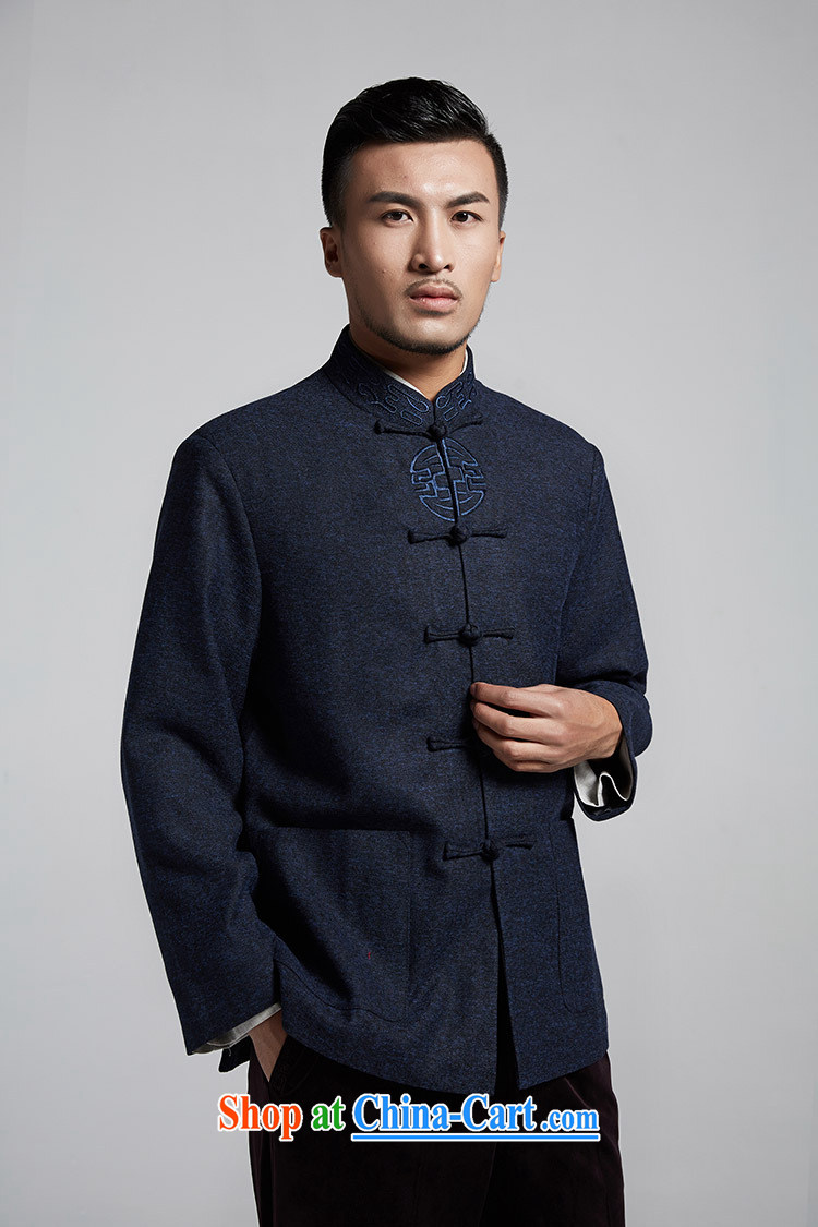 As of new Chinese middle-aged and young retro jacket coat XL with lining 3224 dark blue XL pictures, price, brand platters! Elections are good character, the national distribution, so why buy now enjoy more preferential! Health