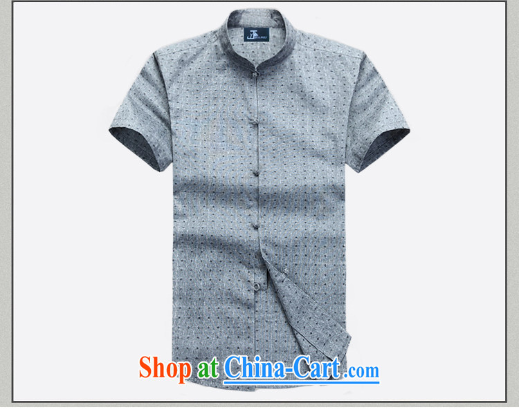 Cheng Kejie, Jacob - Wolf JIEYA - WOLF New Tang with a short-sleeved men's summer cotton shirt shirt stylish casual China wind male stars, gray 190/XXXL pictures, price, brand platters! Elections are good character, the national distribution, so why buy now enjoy more preferential! Health