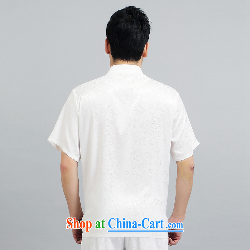 Tang is the package summer sauna silk short-sleeved Tang package installed in older men's father with 1506 Kit white 190, JACKE EVIS (JACK EVIS), shopping on the Internet