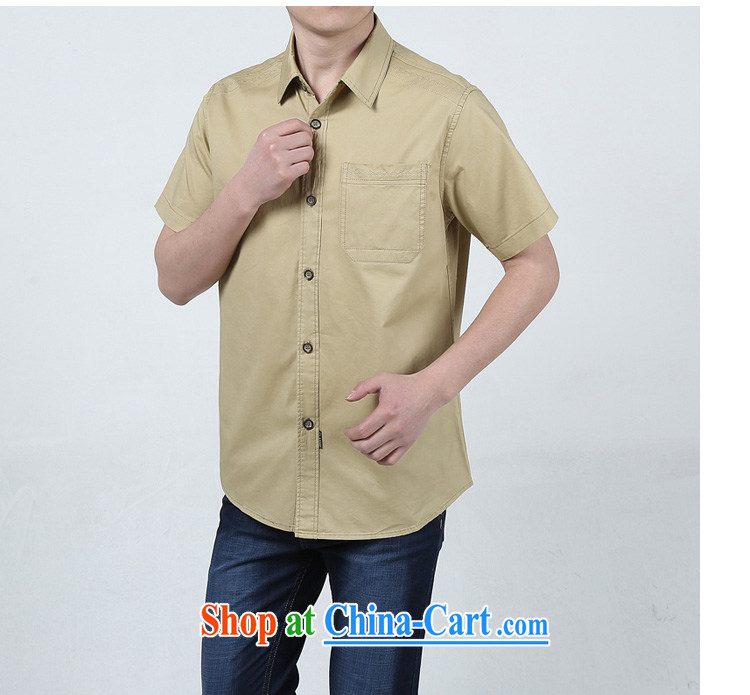 Jeep VEHICLES WITH SHORT men's short-sleeve solid color shirt business youth leisure simple frock shirt spring and summer, 5831 card the color L pictures, price, brand platters! Elections are good character, the national distribution, so why buy now enjoy more preferential! Health
