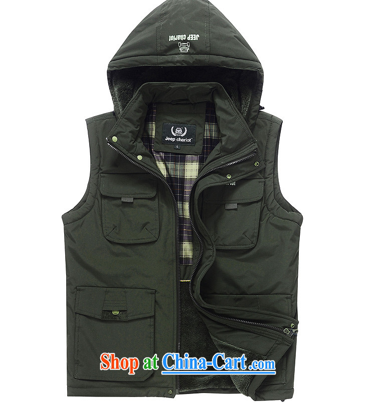 Jeep vehicles Tang with the cap, a multi-pocket solid color the lint-free cloth zip for Hat XL new sleeveless Ma folder jacket 8532 army green L pictures, price, brand platters! Elections are good character, the national distribution, so why buy now enjoy more preferential! Health