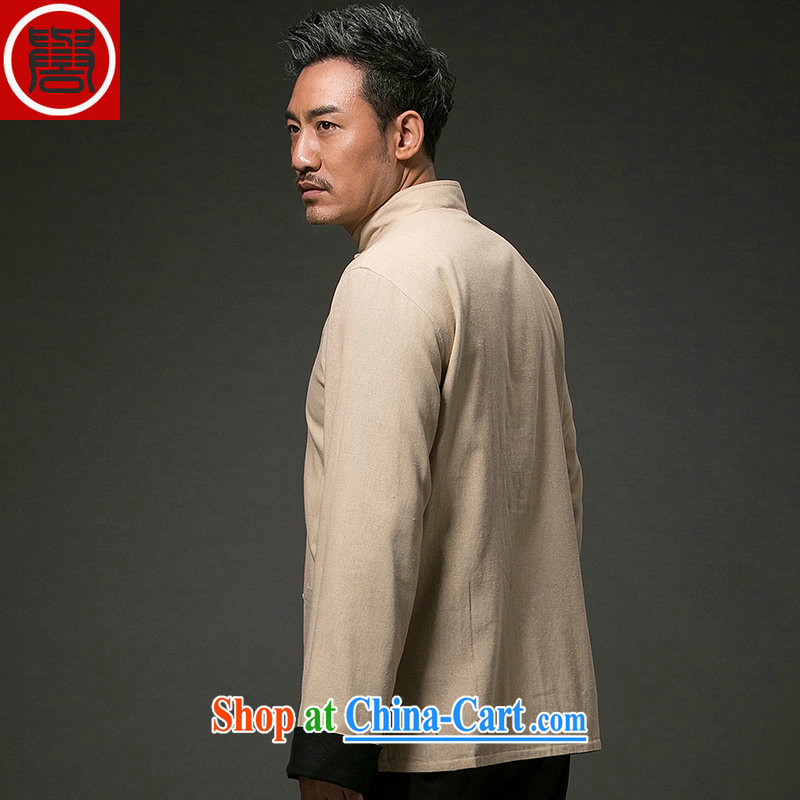 Internationally renowned Chinese style retro male Chinese loose long-sleeved Chinese, for the charge-back Chinese to two-sided wear clothing and Chinese men's national package mail Wong XXXL, internationally renowned (CHIYU), online shopping
