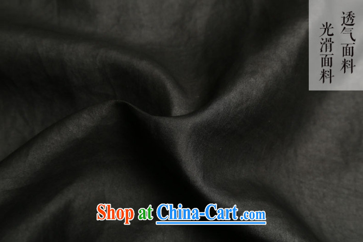 Internationally renowned men's Silk short-sleeved Chinese male Chinese shirt sauna silk shirt incense cloud yarn men's short-sleeved Tang black large 175 pictures, price, brand platters! Elections are good character, the national distribution, so why buy now enjoy more preferential! Health
