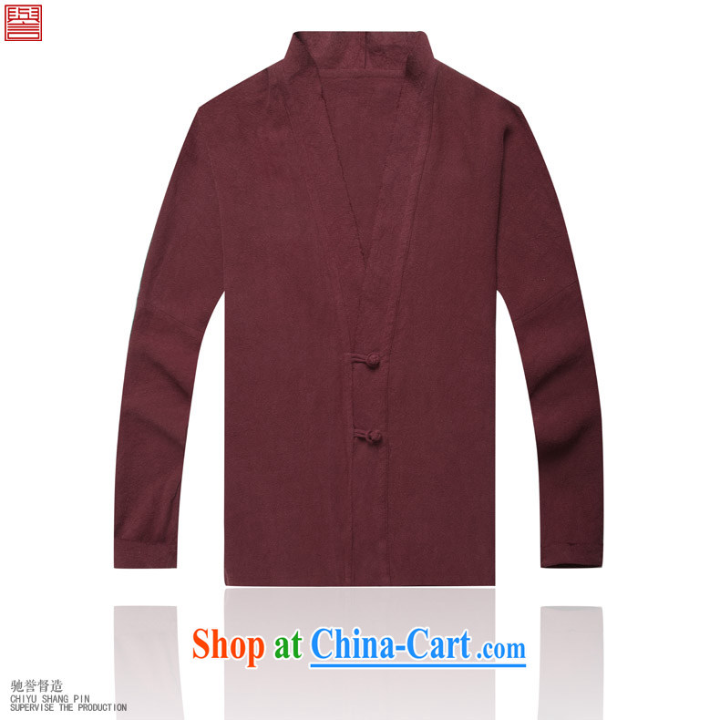 Internationally renowned Chinese wind men's autumn jacket antique Chinese men and the T-shirt linen Chinese jacket leisure National wind jacket tea service, served deep blue XL pictures, price, brand platters! Elections are good character, the national distribution, so why buy now enjoy more preferential! Health