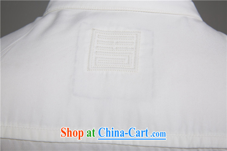 De-Tong Lin white 2015 new 100% TENCEL summer male Chinese short-sleeved ethnic wind standard embroidery Chinese clothing white XL pictures, price, brand platters! Elections are good character, the national distribution, so why buy now enjoy more preferential! Health
