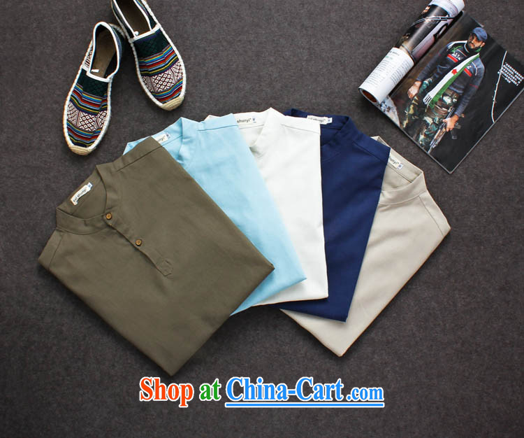 The blue (GELANKAI) 15 Mr Ronald ARCULLI, the code men's linen short smock loaded short sleeved T-shirt, and for casual shirt male S 11 card the color 4 XL pictures, price, brand platters! Elections are good character, the national distribution, so why buy now enjoy more preferential! Health