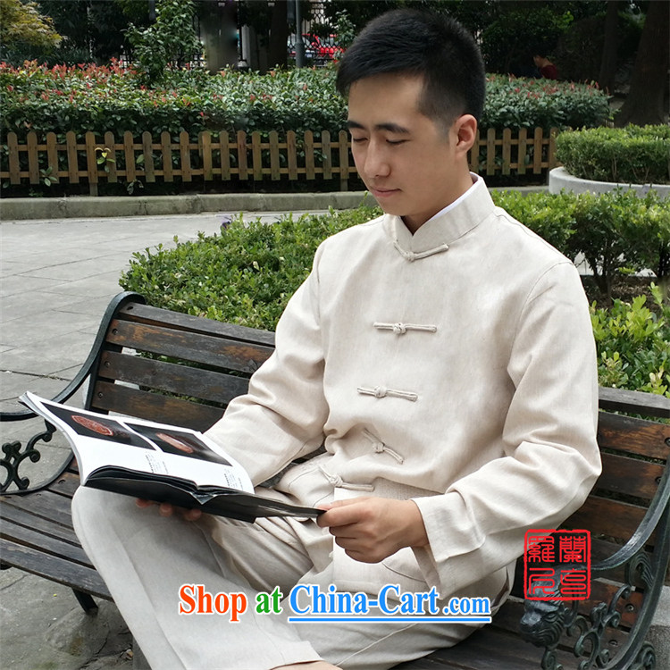 New China wind spring and fall men's traditional culture Chinese linen long-sleeved Chinese meditation service Nepal Service Package Cornhusk yellow package XXXL/recommended weight around 190 pictures, price, brand platters! Elections are good character, the national distribution, so why buy now enjoy more preferential! Health