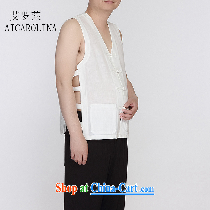 The Carolina boys 2015 new summer male Chinese T-shirts vest, shoulder a no-t-shirts Chinese character T-shirt white XXXL, AIDS, Tony Blair (AICAROLINA), and, on-line shopping