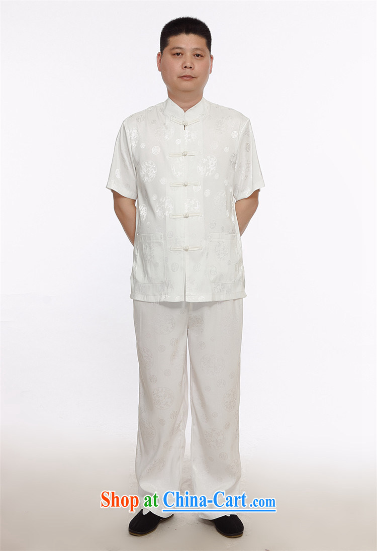 The Carolina boys middle-aged and older men Tang load package leisure relaxed father replace middle-aged short-sleeved summer male national costumes white XXXL pictures, price, brand platters! Elections are good character, the national distribution, so why buy now enjoy more preferential! Health