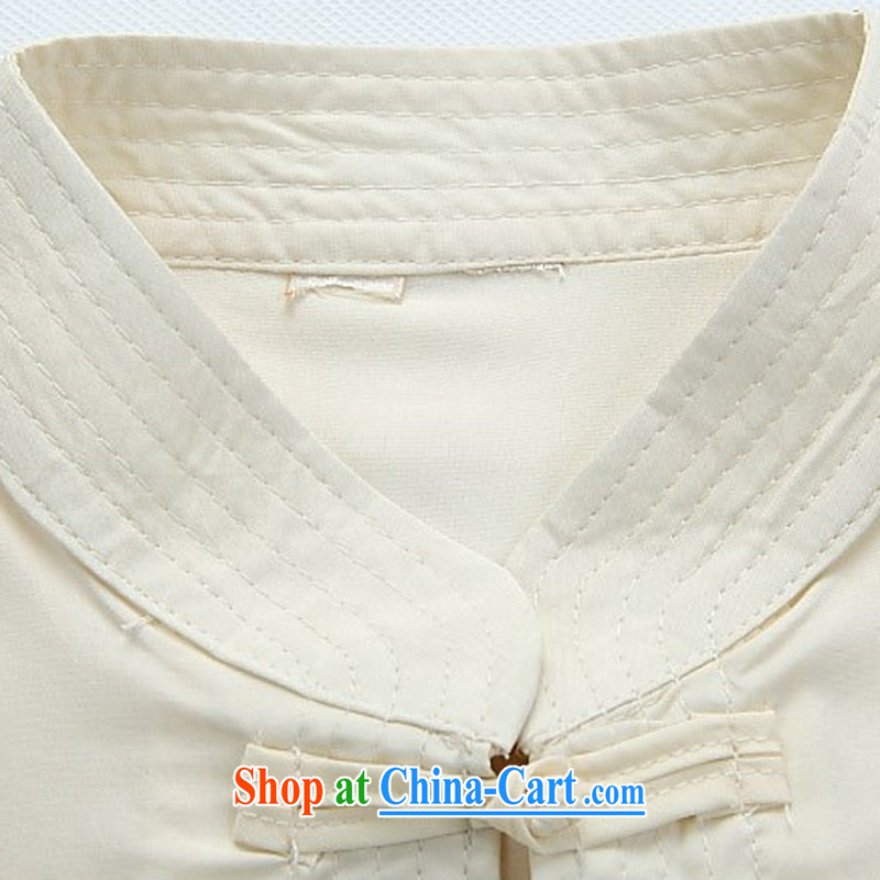 The new Prime Minister Blair, Chinese new summer, older ethnic costumes Chinese XL short sleeve fitted white suite 190/XXXL, AIDS, Tony Blair (AICAROLINA), online shopping