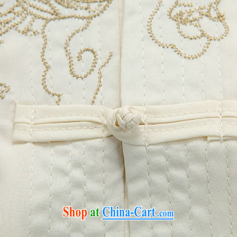 The new Prime Minister Blair, Chinese new summer, older ethnic costumes Chinese XL short sleeve fitted white suite 190/XXXL, AIDS, Tony Blair (AICAROLINA), online shopping