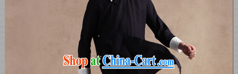 Only 3 Chinese wind-up speaker cultivating flax cotton the Chinese jacket national costumes and Spring and Autumn and Ethnic Wind Chinese Black Movement (XXL) pictures, price, brand platters! Elections are good character, the national distribution, so why buy now enjoy more preferential! Health