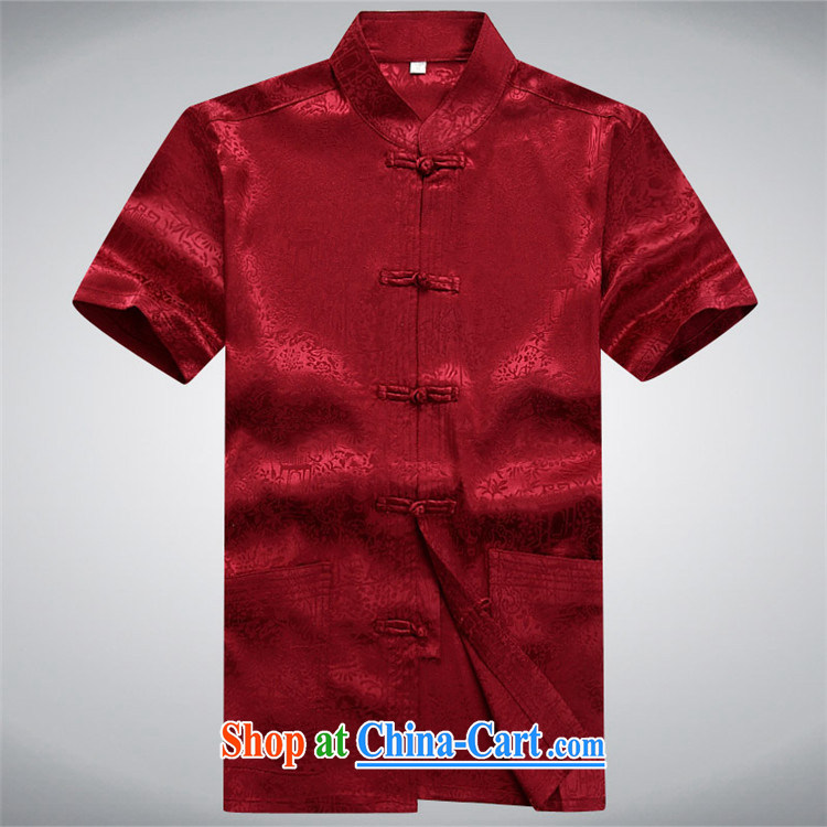 The father, the Summer men's Chinese short-sleeve kit, older the River During the Qingming Festival Chinese Tang Red Kit 190/XXXL pictures, price, brand platters! Elections are good character, the national distribution, so why buy now enjoy more preferential! Health