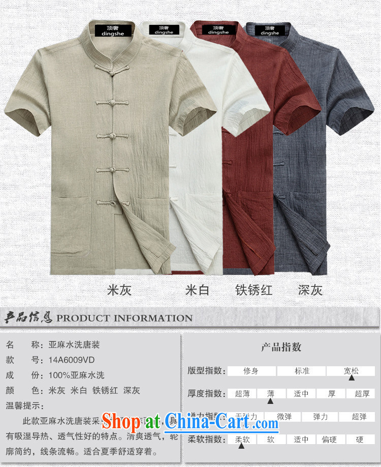 Top Luxury goods loaded package short-sleeve men's linen Tai Chi clothing cotton the linen clothes martial arts practitioners serving meditation cynosure serving casual Tang fitted T-shirt men package half sleeve male T 6007 M Gray pants 175 pictures, price, brand platters! Elections are good character, the national distribution, so why buy now enjoy more preferential! Health