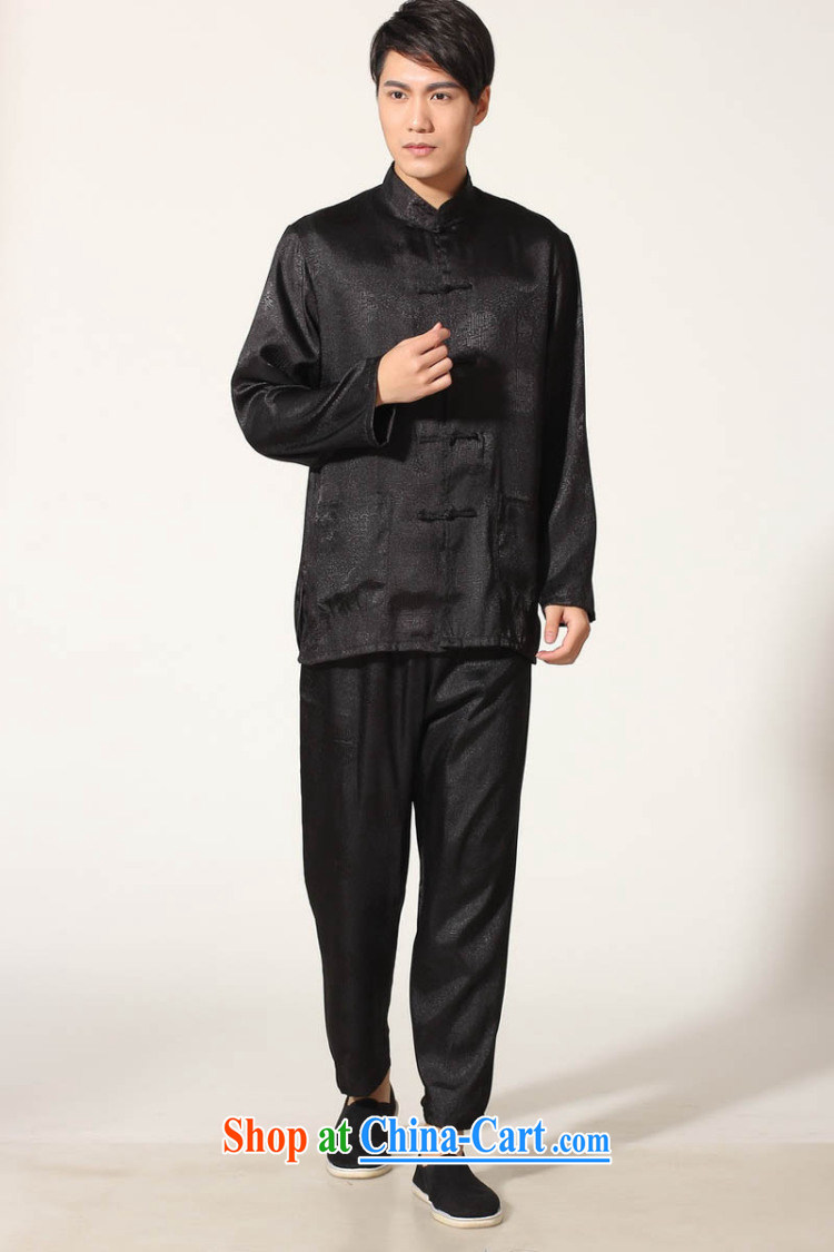 Ko Yo vines into exciting and 2015 New Men's Tang is a solid color kit Tang replace the collar long-sleeved T-shirt kung fu set damask Chinese leisure and tai chi uniforms M M 0049 0049 - B XXL pictures, price, brand platters! Elections are good character, the national distribution, so why buy now enjoy more preferential! Health