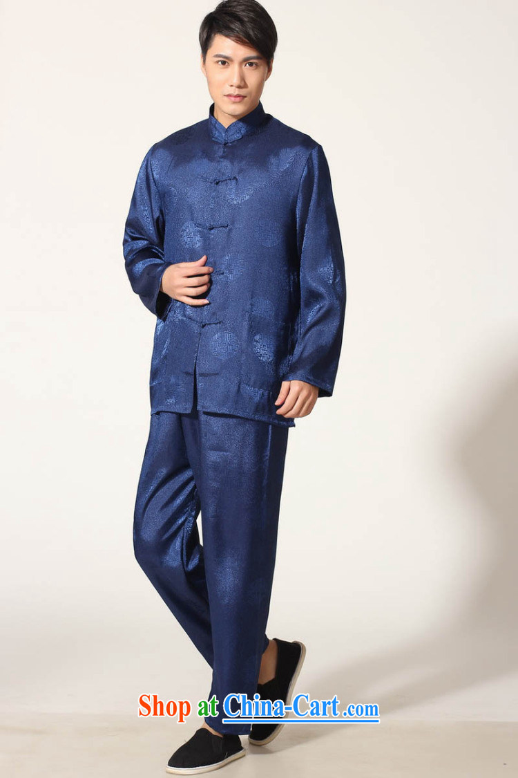 Ko Yo vines into exciting and 2015 New Men's Tang is a solid color kit Tang replace the collar long-sleeved T-shirt kung fu set damask Chinese leisure and tai chi uniforms M M 0049 0049 - B XXL pictures, price, brand platters! Elections are good character, the national distribution, so why buy now enjoy more preferential! Health