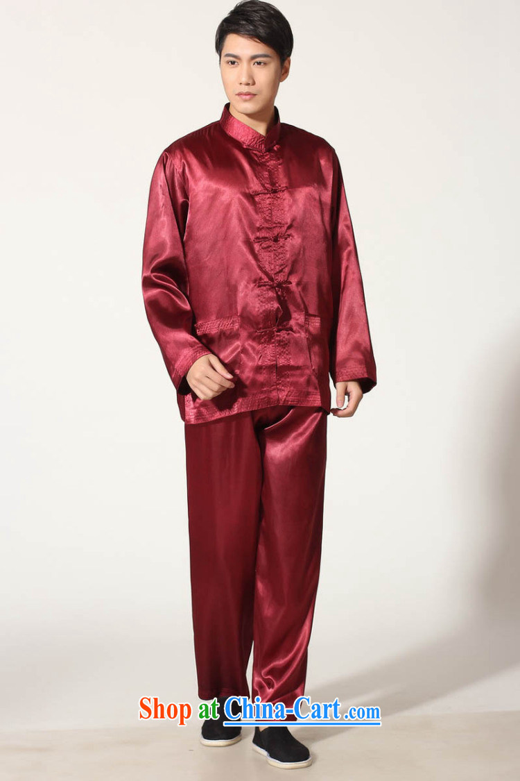 Ko Yo vines into exciting and 2015 Tai Chi clothing ancient, for long-sleeved T-shirt kung fu set damask New Men Tang is a solid color kit Chinese classical male M M 3010 3013 XXL pictures, price, brand platters! Elections are good character, the national distribution, so why buy now enjoy more preferential! Health