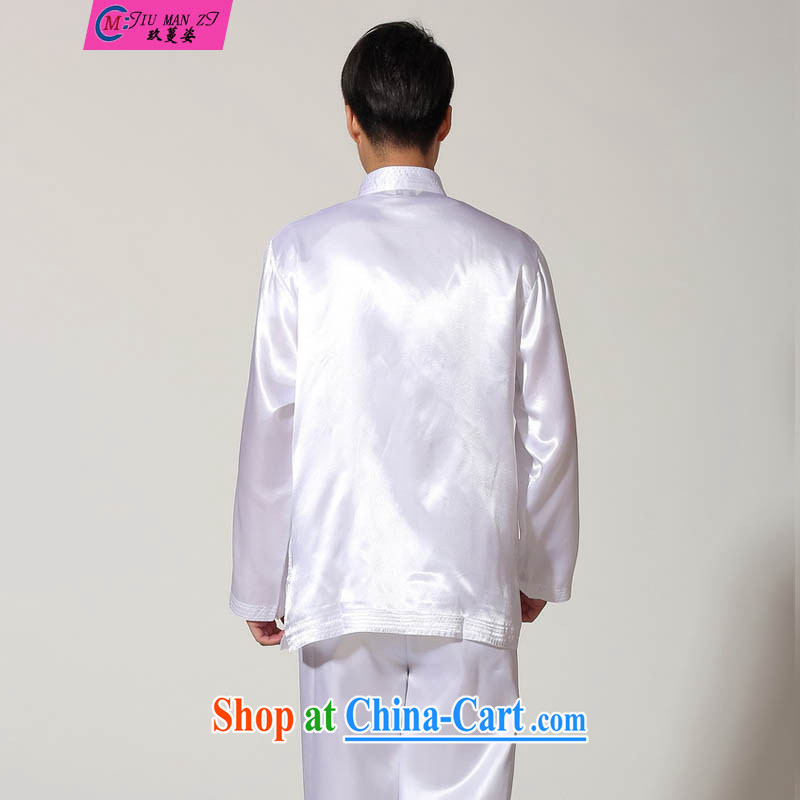Ko Yo vines into colorful 2015 Tai Chi clothing ancient, for long-sleeved T-shirt kung fu set damask New Men's Tang is a solid color kit Chinese classical male M 3010 3013 M XXL, capital city sprawl, shopping on the Internet