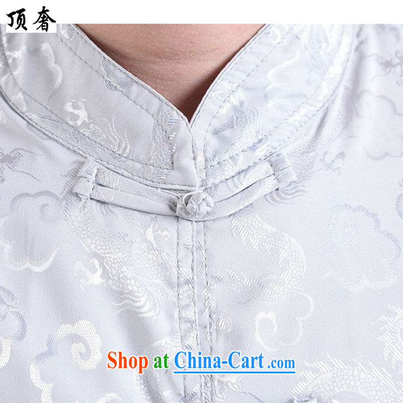 The top luxury 2015 new, genuine Man Tang package installed China wind short-sleeved older persons in male father T-shirt pants grandfather summer jackets T-shirt white 190, top luxury, shopping on the Internet