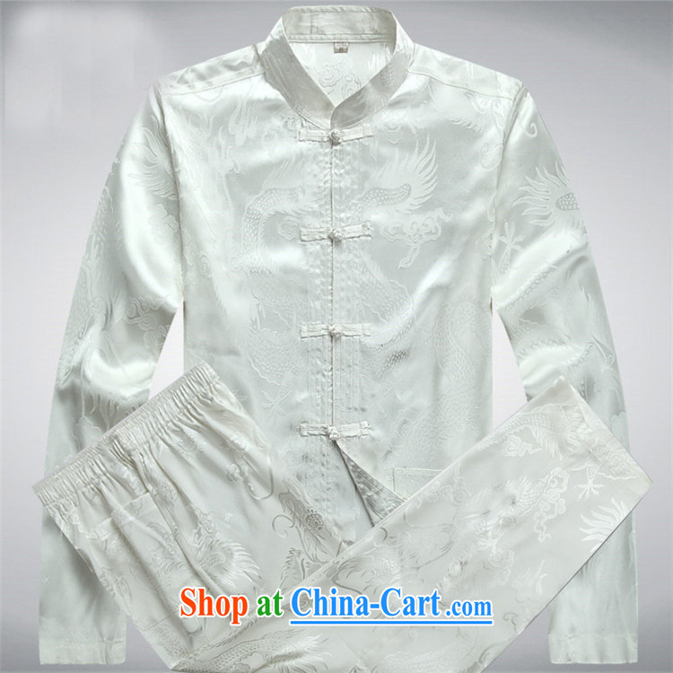 Beijing in the older Chinese men and Chinese wind grandfather summer wear casual clothes long-sleeved larger men Tang package Blue Kit XXXL pictures, price, brand platters! Elections are good character, the national distribution, so why buy now enjoy more preferential! Health