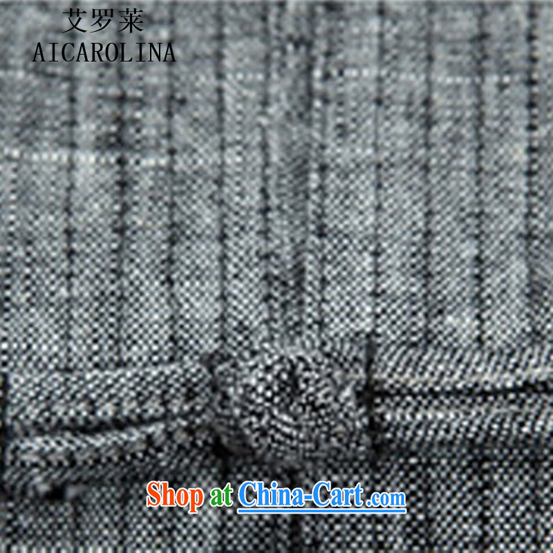 The Beijing Summer New Tang on the men's short-sleeved T-shirt and older persons, served Chinese style men's short-sleeve kit dark gray package XXXL, Beijing (JOE OOH), online shopping
