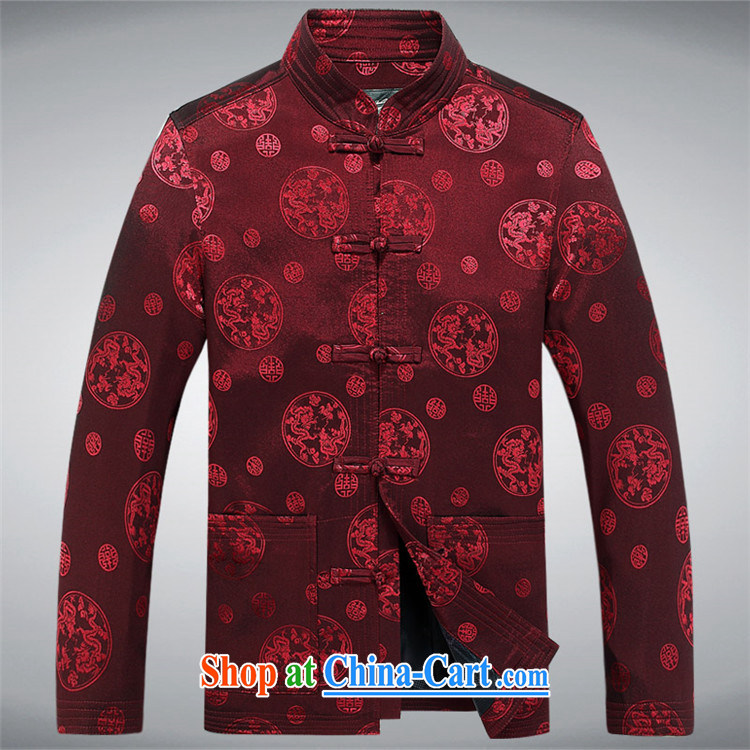 The poppy in the older Chinese men and long-sleeved Chinese shirt jogging clothes shirt Man Tang red XXXL pictures, price, brand platters! Elections are good character, the national distribution, so why buy now enjoy more preferential! Health