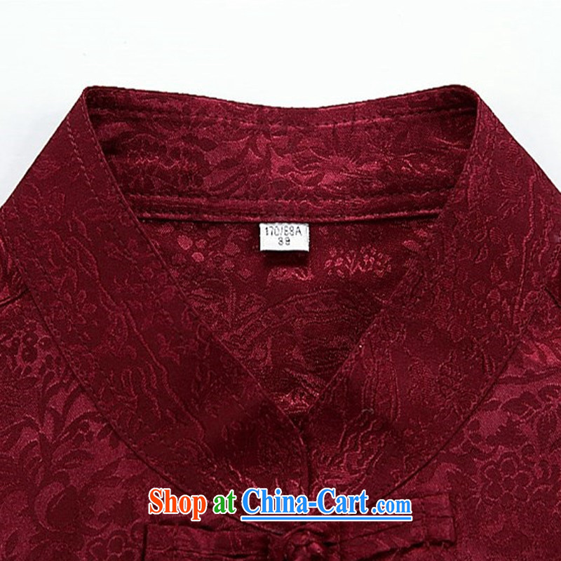The chestnut mouse, male, older Chinese men's long-sleeved men's summer wear Chinese Dress elderly Package white package XXXL, the chestnut mouse (JINLISHU), and shopping on the Internet