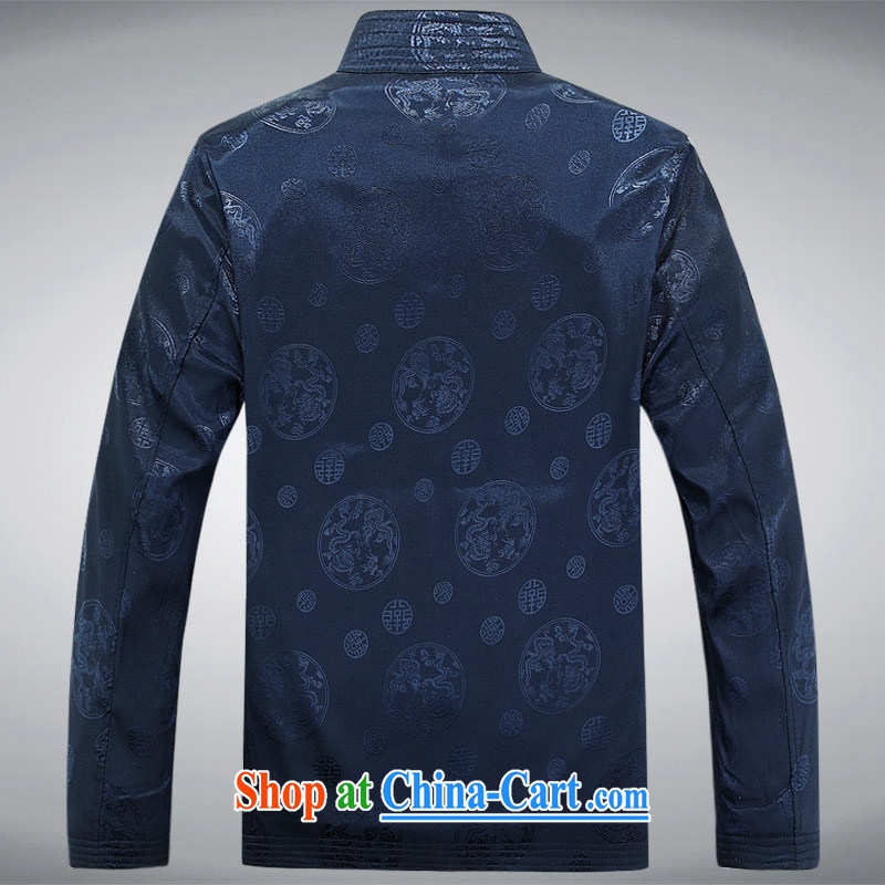 Vladimir Putin in the older spring loaded Tang male long-sleeved dress men's Chinese father with older persons birthday gift blue XXXL, Beijing (JOE OOH), shopping on the Internet