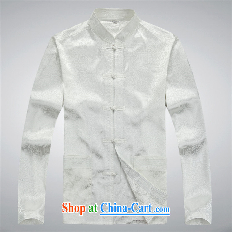 Vladimir Putin in the older men's long-sleeved Tang replacing the code Spring and Summer Package ethnic Han-shirt Grandpa Kit white package XXXL pictures, price, brand platters! Elections are good character, the national distribution, so why buy now enjoy more preferential! Health