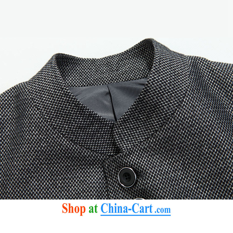 Wuwing/move wing Prince smock Chinese Antique Chinese Spring and Autumn and new men's wool nickname, who wore smock jacket retro beauty smock smock-jy Black Gray 56 recommendations 180 200 Jack jack, wing Prince (WUWING), online shopping