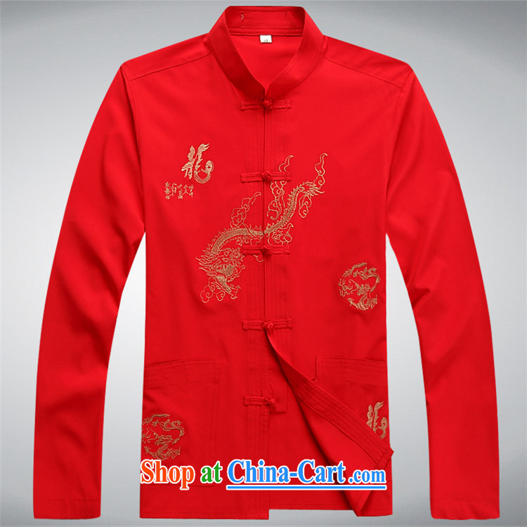 Vladimir Putin in the older Chinese Spring new long-sleeved Kit Chinese, for the charge-back the code embroidery, older persons set the red kit XXXL pictures, price, brand platters! Elections are good character, the national distribution, so why buy now enjoy more preferential! Health