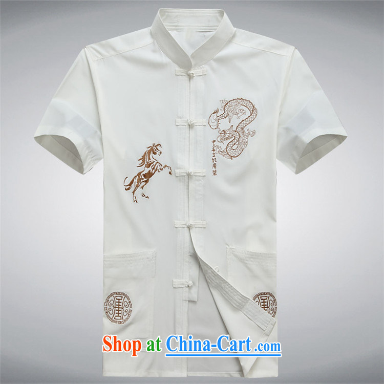 The chestnut Mouse middle-aged and older Chinese men and a short-sleeved shirt older persons older persons summer short-sleeved men's father is white XXXL pictures, price, brand platters! Elections are good character, the national distribution, so why buy now enjoy more preferential! Health