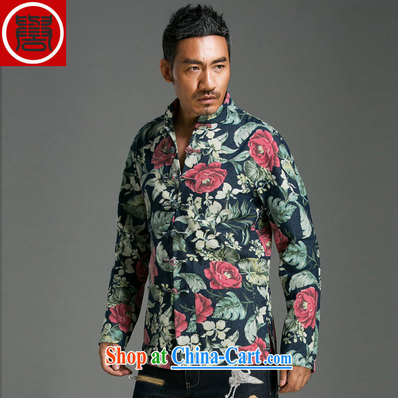 Internationally renowned Chinese style suits the stamp duty charge of Tang Dynasty style decorated in stylish. floral jacket floral movement _Global 3-piece_