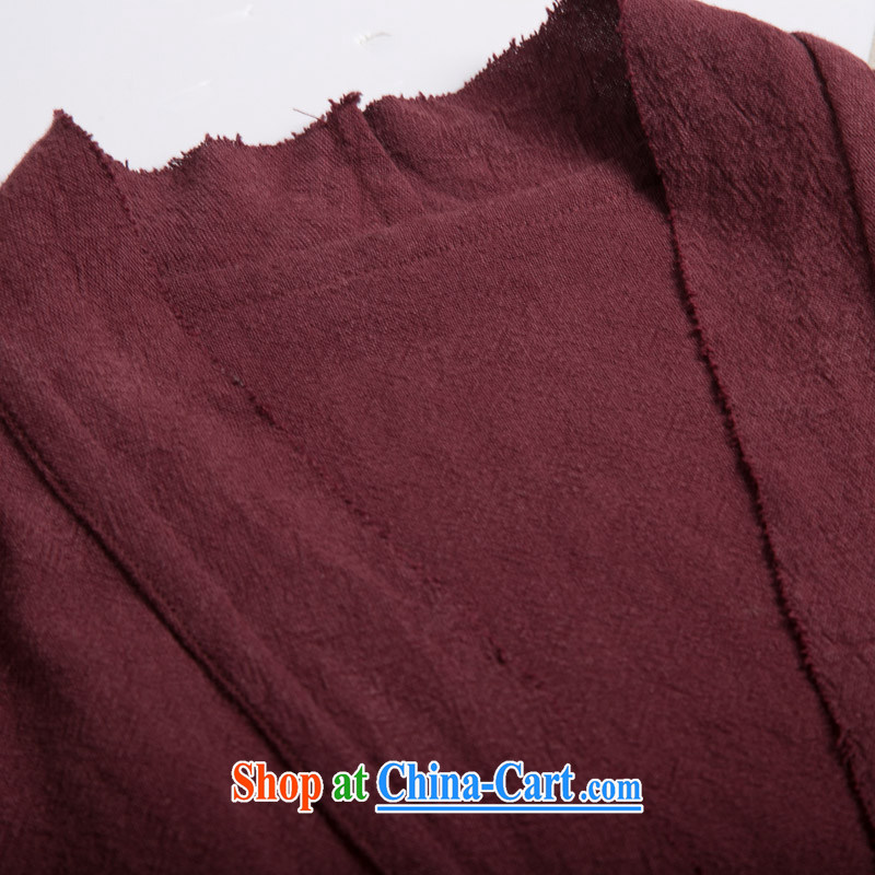 Internationally renowned 2015 China wind men's linen jacket V for Chinese leisure Han-red (3XL), internationally renowned (CHIYU), shopping on the Internet