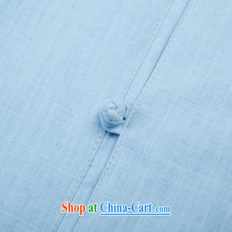 Internationally renowned middle-aged and older men Chinese cotton-buckle, 7 for the cuff Chinese shirt traditional Han Chinese clothing men's clothing Chinese clothing m yellow (170) and internationally renowned (CHIYU), shopping on the Internet